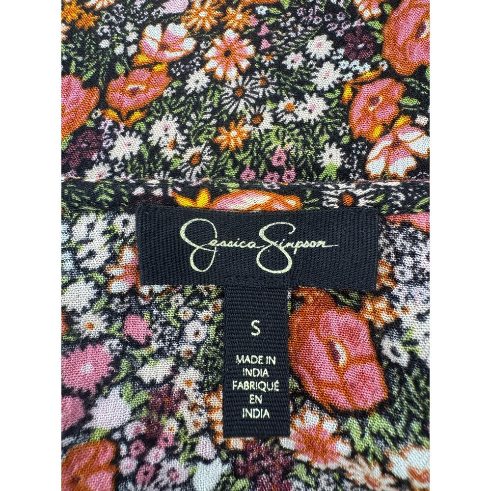 Jessica Simpson SMALL Garden Escape LEILANI floral open front cardigan duster - Picture 5 of 14